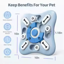 Interactive Puzzle Feeder for Small Dogs - Mental Stimulation & Slow Feeding